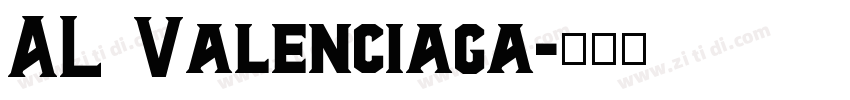 AL Valenciaga字体转换